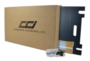 Conductive Fluted Plastic Tote